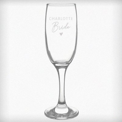 (image for) Personalised Bride Flute Glass