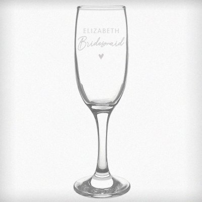 (image for) Personalised Bridesmaid Flute Glass