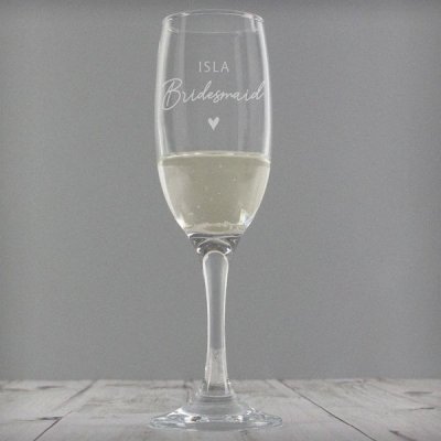 (image for) Personalised Bridesmaid Flute Glass