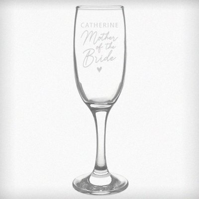 (image for) Personalised Mother of the Bride Flute Glass