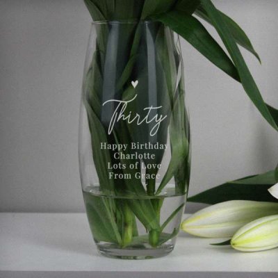 (image for) Personalised Big Age Bullet Vase