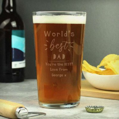 (image for) Personalised World's Best Pint Glass