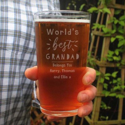 (image for) Personalised World's Best Pint Glass