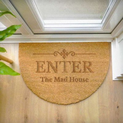 (image for) Personalised Ornate Half Moon Indoor Doormat