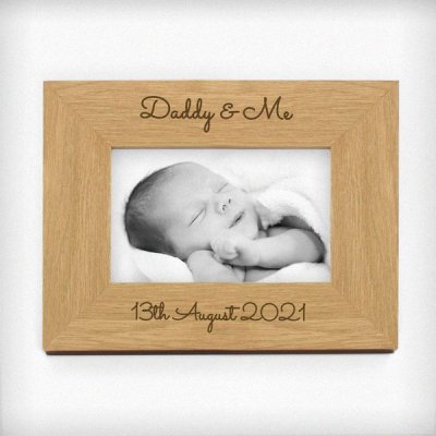 (image for) Personalised Free Text 6x4 Wooden Photo Frame