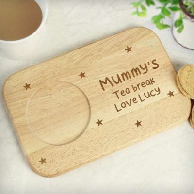 (image for) Personalised Stars Wooden Coaster Tray