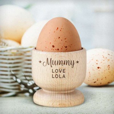 (image for) Personalised Stars Wooden Egg Cup