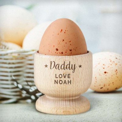 (image for) Personalised Stars Wooden Egg Cup