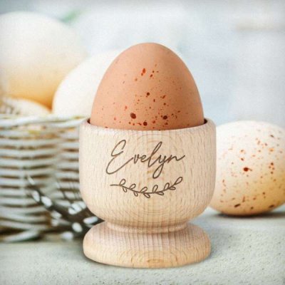 (image for) Personalised Name Wooden Egg Cup