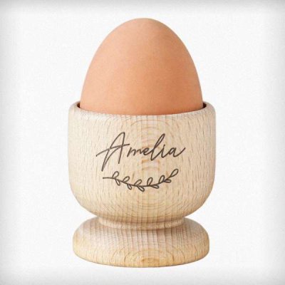 (image for) Personalised Name Wooden Egg Cup