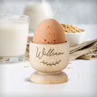 (image for) Personalised Name Wooden Egg Cup