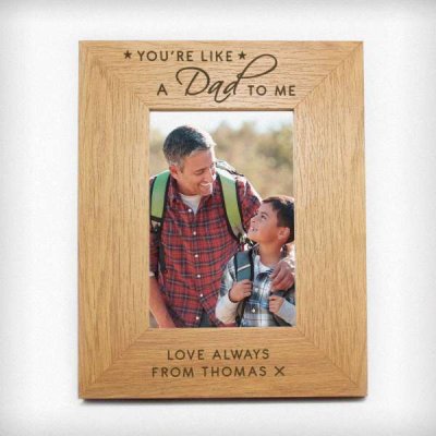 (image for) Personalised You're Like a Dad to Me 6x4 Oak Finish Photo Frame