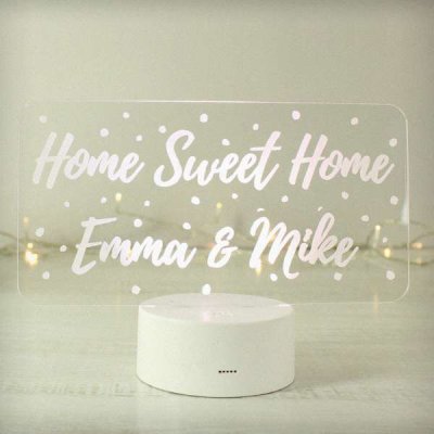 (image for) Personalised Polka-dot Message LED Colour Changing Night Light