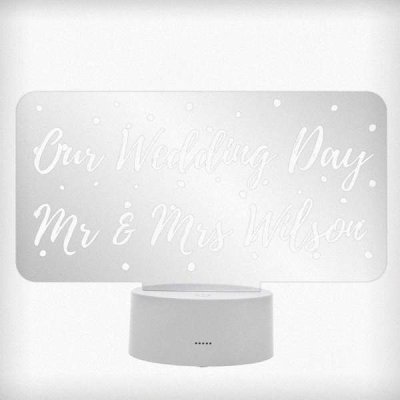 (image for) Personalised Polka-dot Message LED Colour Changing Night Light