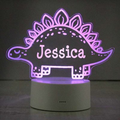 (image for) Personalised Dinosaur LED Colour Changing Night Light