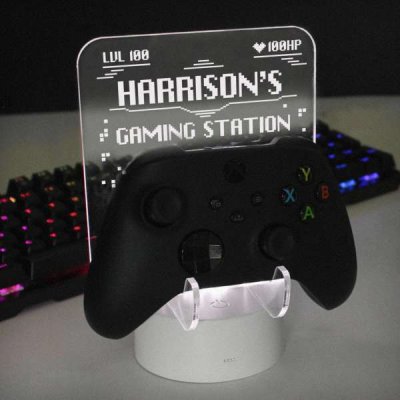 (image for) Personalised Gaming Controller Holder LED Colour Changing Light