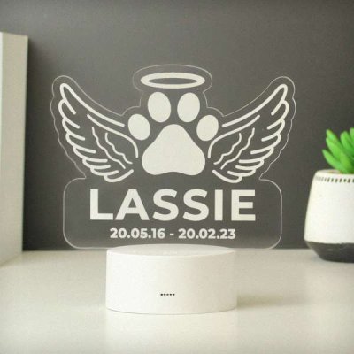 (image for) Personalised Pet Memorial Colour Changing LED Light