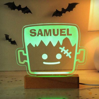 (image for) Personalised Frankenstein Wooden LED Light