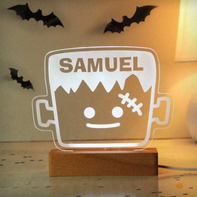 (image for) Personalised Frankenstein Wooden LED Light