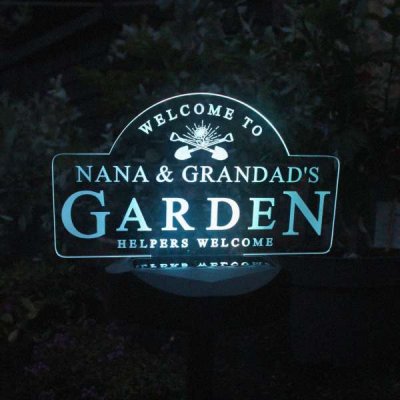 (image for) Personalised Garden Sign Outdoor Solar Light