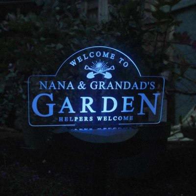 (image for) Personalised Garden Sign Outdoor Solar Light