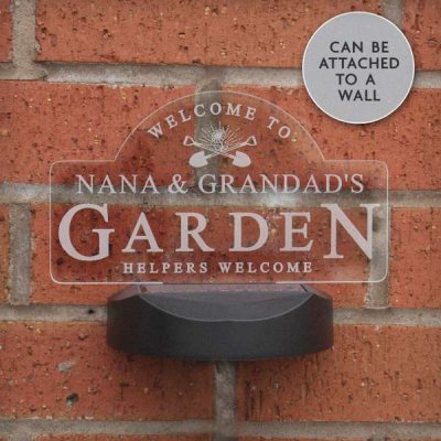 (image for) Personalised Garden Sign Outdoor Solar Light