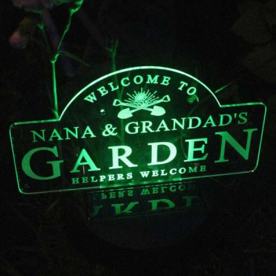 (image for) Personalised Garden Sign Outdoor Solar Light