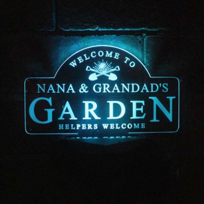 (image for) Personalised Garden Sign Outdoor Solar Light