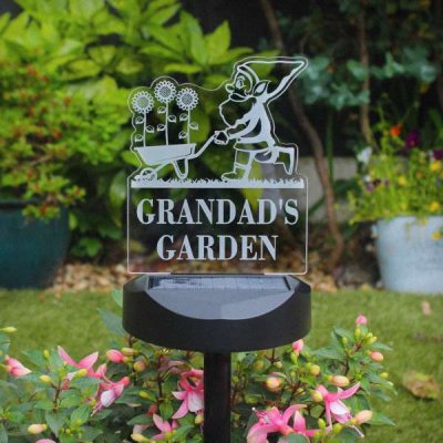 (image for) Personalised Gnome Garden Outdoor Solar Light