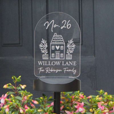 (image for) Personalised Home Outdoor Solar Light