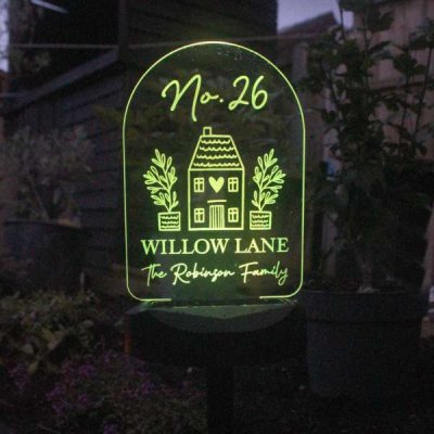 (image for) Personalised Home Outdoor Solar Light