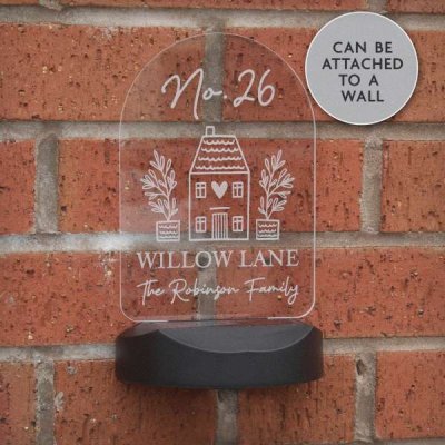 (image for) Personalised Home Outdoor Solar Light