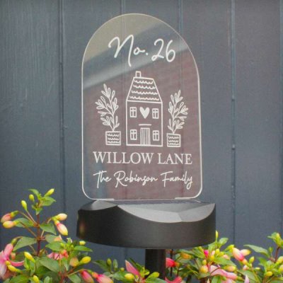 (image for) Personalised Home Outdoor Solar Light