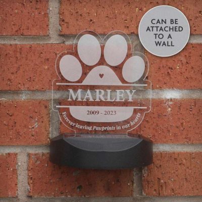 (image for) Personalised Pet Memorial Outdoor Solar Light