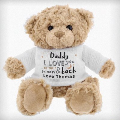 (image for) Personalised To the Moon and Back Teddy Bear