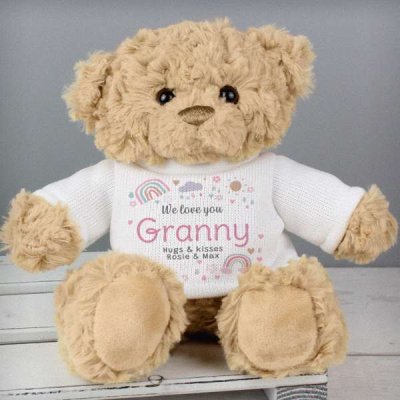 (image for) Personalised Rainbows & Sunshine Teddy Bear