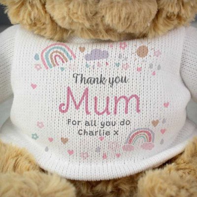 (image for) Personalised Rainbows & Sunshine Teddy Bear