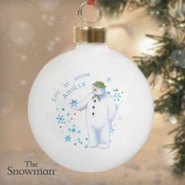 (image for) Personalised The Snowman Let it Snow Bauble