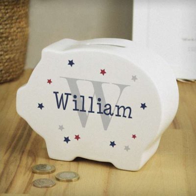 (image for) Personalised Name & Initial Piggy Bank