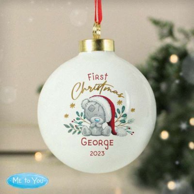 (image for) Personalised First Christmas Tiny Tatty Teddy Bauble