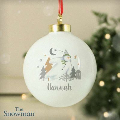 (image for) Personalised The Snowman Magical Adventure Bauble