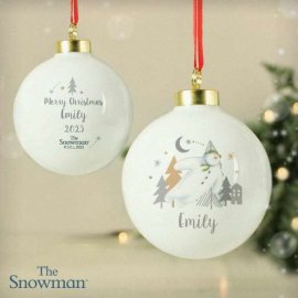 (image for) Personalised The Snowman Magical Adventure Bauble