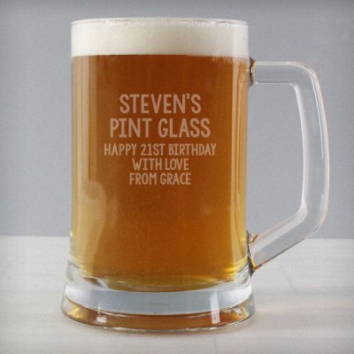 (image for) Personalised Free Text Pint Stern Tankard