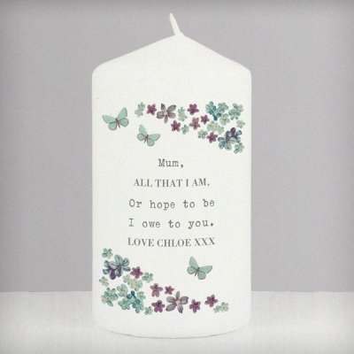 (image for) Personalised Forget me not Candle