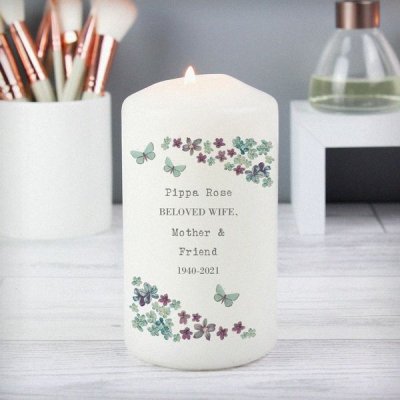 (image for) Personalised Forget me not Candle