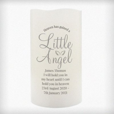 (image for) Personalised Little Angel LED Candle