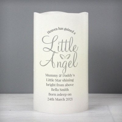 (image for) Personalised Little Angel LED Candle