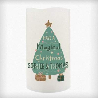 (image for) Personalised Have A Magical Christmas LED Candle