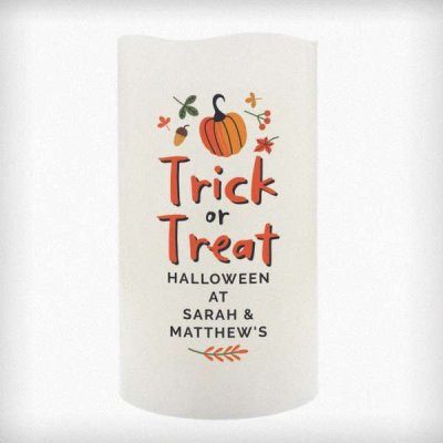 (image for) Personalised Trick or Treat LED Candle