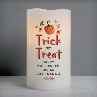 (image for) Personalised Trick or Treat LED Candle